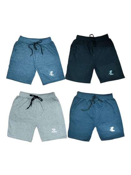 Shajiv Boys Pack Of 4
                    Outdoor Cotton Shorts