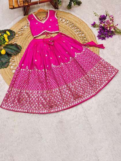 BAESD Girls Embellished
                    Lehenga Choli