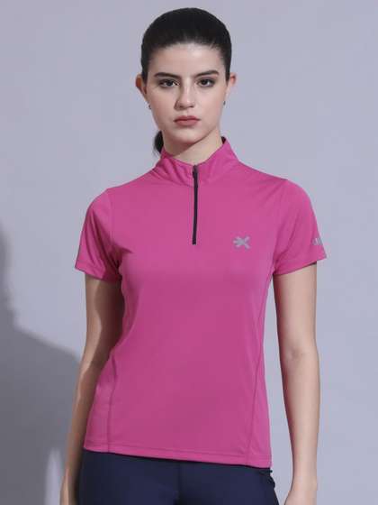 HRX by Hrithik
                        Roshan Women Rapid-Dry Solid High Neck Slim Fit
                        T-shirt