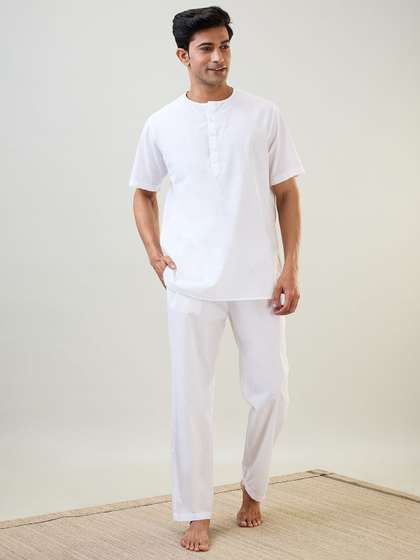 SleepZ by Raymond
                        Men Pure Cotton Night suit
