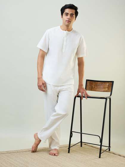 SleepZ by Raymond Men
                      Pure Cotton Night suit