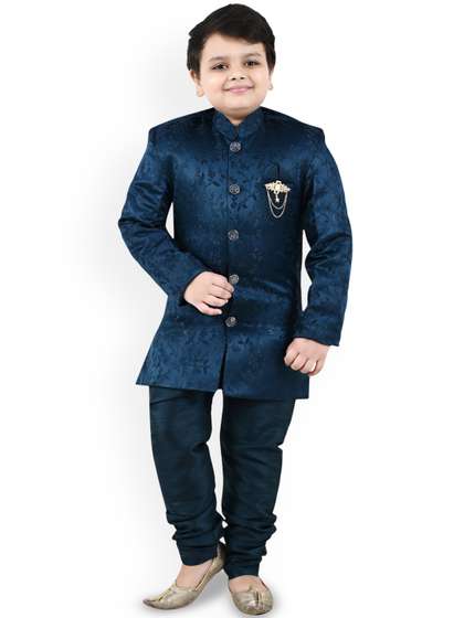 BAESD Boys Woven
                        Design Sherwani Set