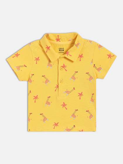 MINI KLUB Boys Printed
                    Mandarin Collar T-shirt