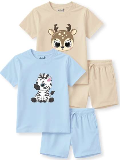 Minicult Unisex Kids
                        T-shirt and Shirt with Pyjamas