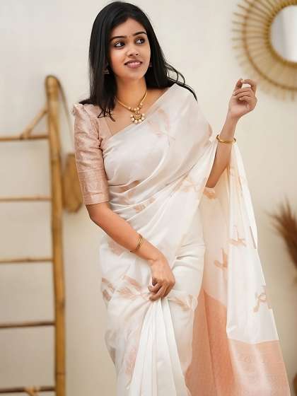 Moda Rapido Woven Design Zari Silk Blend Banarasi Saree