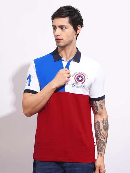 Price History of Being Human Men Captain America Colourblocked