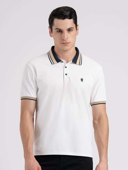 Red Tape Men
                        Jacquard High Stretch Polo Collar T-Shirt