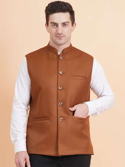 SG LEMAN Mandarin
                        Collar Nehru Jacket