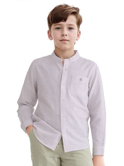 RARE ONES Boys Opaque
                    Striped Casual Shirt