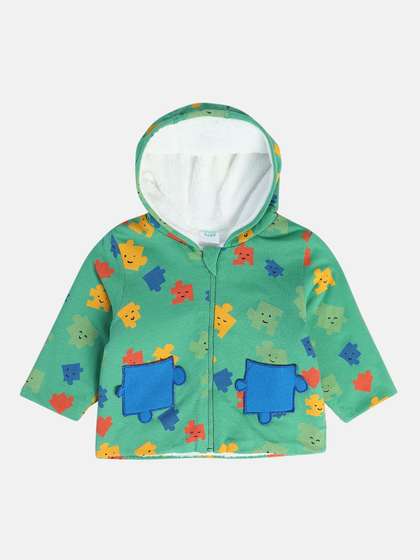 MINI KLUB Boys Cotton
                    Crop Tailored Jacket with Embroidered