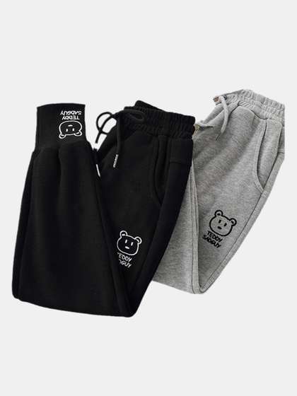 YK Girls Smart Slim Fit Joggers Trousers