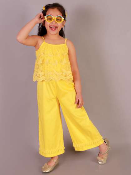 LIL DRAMA Girls Printed Basic Jumpsuit