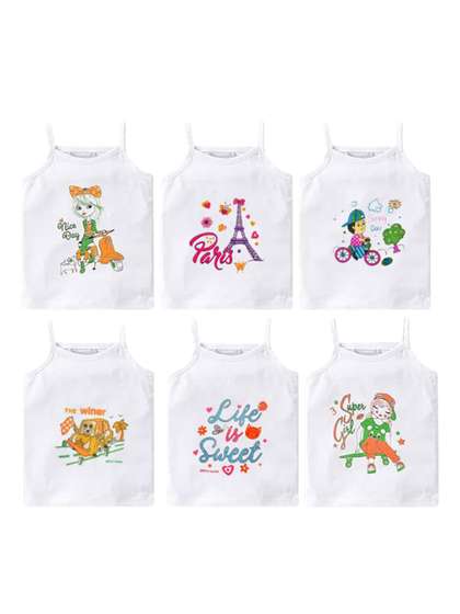 Mega style Infant
                      Girls Pack Of 6 Self Designed Cotton Basic Vests
                      MS_WH_1100-P6_03-0-3M