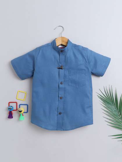 BAATCHEET Boys Opaque
                    Party Shirt