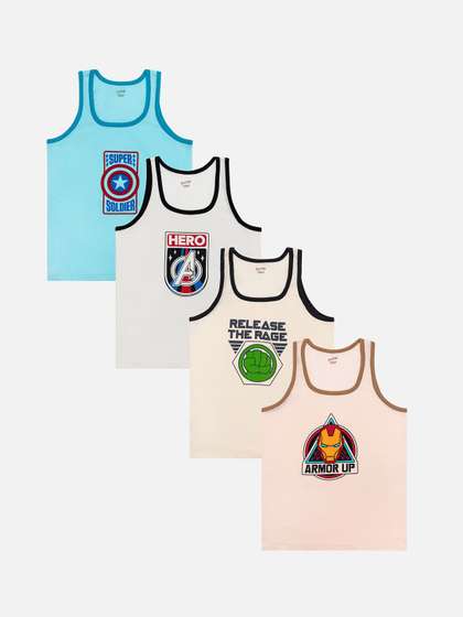 Bodycare Boys Pack Of
                      4 Assorted Round Neck Innerwear Vests
                      KIA2529-PK007_P4