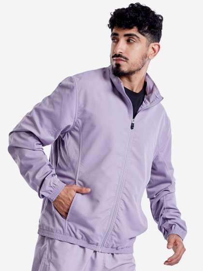 Decathlon Domyos -
                        Men Purple FJA 100 Moisture Managing Fitness Gym
                        Tracksuit Jacket