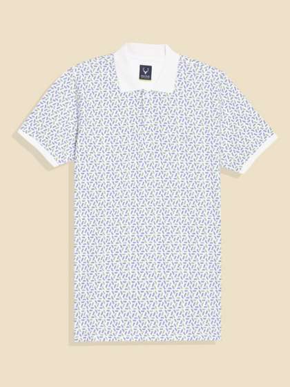 Allen Solly Junior Boys
                    Printed Pure Cotton Polo Collar Applique T-shirt