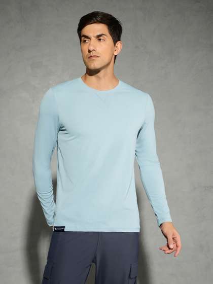 Technosport Solid Slim Fit Sports T-shirt