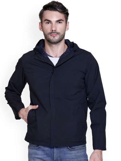 SANHOK Men Premium
                          Solid Lightweight Hooded Sporty Jacket