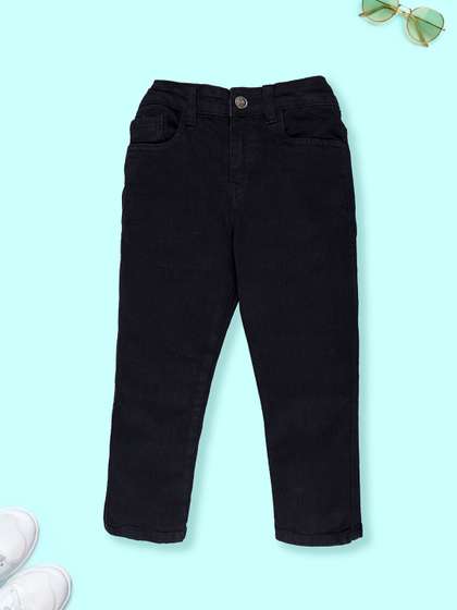 KiddoPanti Boys Regular
                    Fit Mid-Rise Stretchable Clean Look Jeans