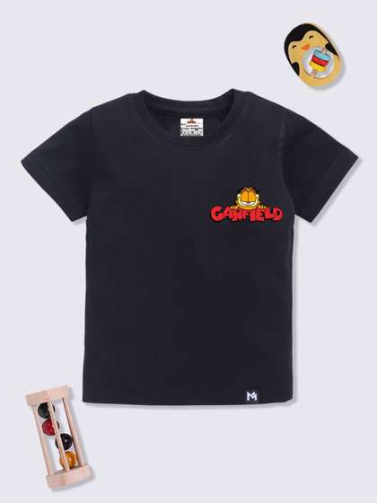 YK X Minute Mirth Boys
                    Garfield Printed Cotton T-shirt