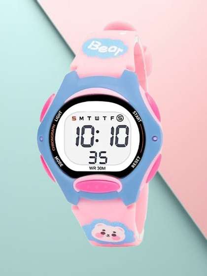Otage Kids Dial &
                    Straps Digital Multi Function Watch 8207LK Pink3