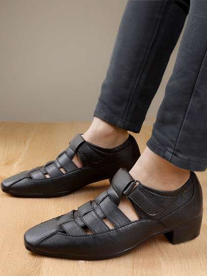 Bxxy Men 2 Inch Heel
                    Height Increasing Formal Velcro Roman Shoe-Style
                    Sandals