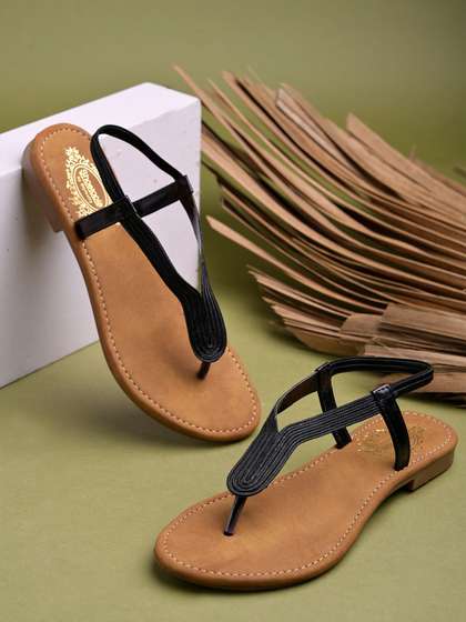 Stylestry Women
                        Embellished Open Toe Flats