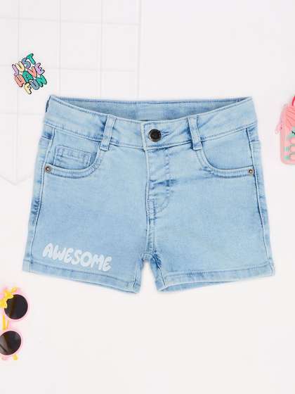 Pantaloons Junior Girls Regular Fit Denim Shorts