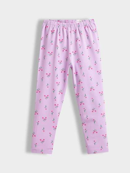Orange Sugar Kids Girls
                    Printed Breathable Ankle Length Leggings