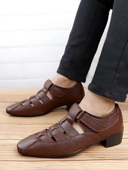Bxxy Men 2 Inch Heel
                      Height Increasing Formal Velcro Roman Shoe-Style
                      Sandals