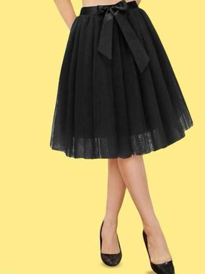 Klowvila Fashion
                        Girls Flared Knee Length Skirt