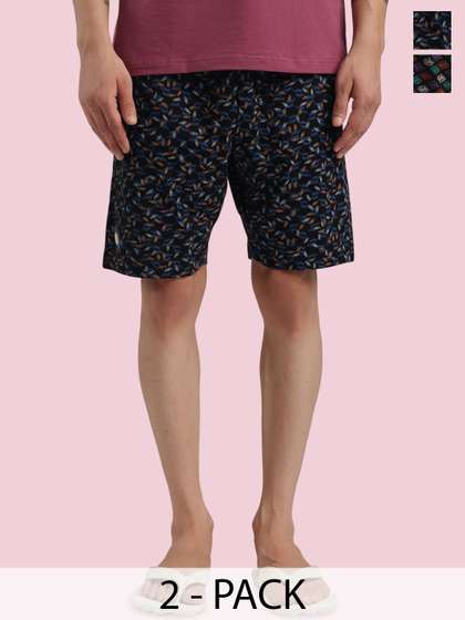 Bumchums Pack Of 2
                        Printed Relaxed Fit Shorts