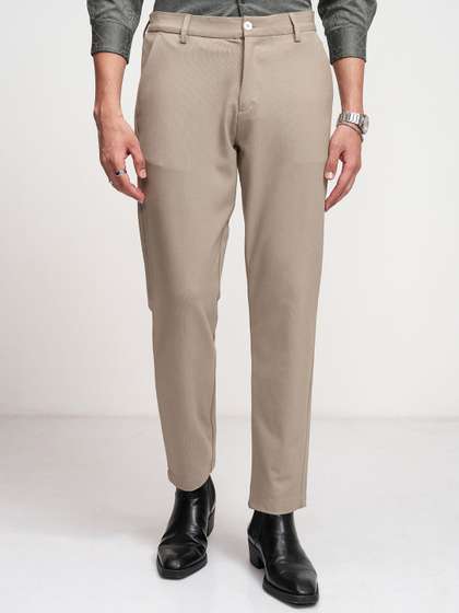 HIGHLANDER Men
                          Comfort Slim Fit Formal Trousers