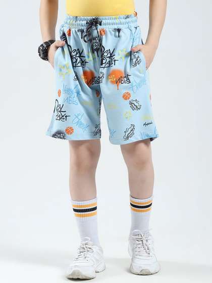 Monte Carlo Boys
                    Typography Printed Mid-Rise Outdoor Bermuda Shorts