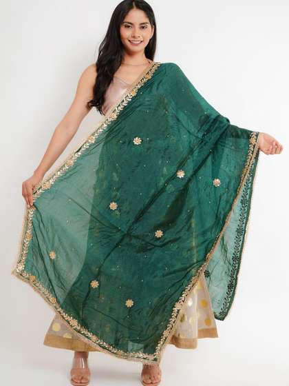 Karthav Fashion
                        Floral Embroidered Dupatta