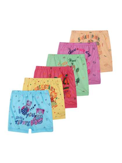 VastraMilap Infants Pack
                    Of 6 Printed Pure Cotton Boy Shorts Briefs
                    81_S.P_0-3 M_PO-6
