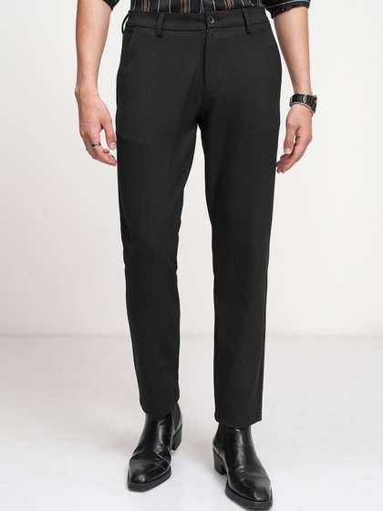 HIGHLANDER Men
                        Comfort Slim Fit Formal Trousers