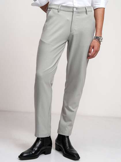 HIGHLANDER Men
                        Comfort Slim Fit Formal Trousers