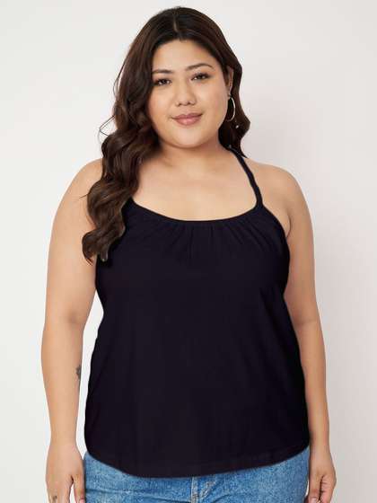 BRINNS Plus Size
                        Women Cotton Styled Back Top