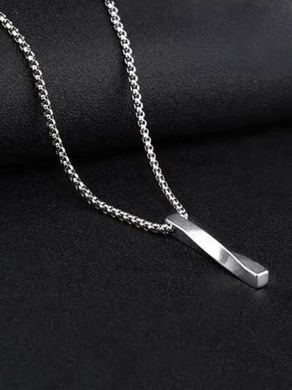 SALTY Pack of 2 Men
                    Collier Silver Chain
