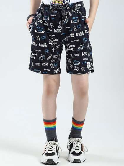 Monte Carlo Boys Printed
                    Relaxed Fit Outdoor Shorts