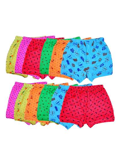 VastraMilap Kids Pack Of
                    12 Conversational Printed Cotton Basic Brief