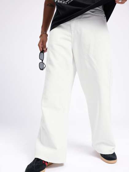 glitchez Men Loose
                        Bootcut Fit Jeans