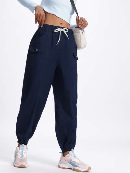 glitchez Women Cargo-Style Joggers