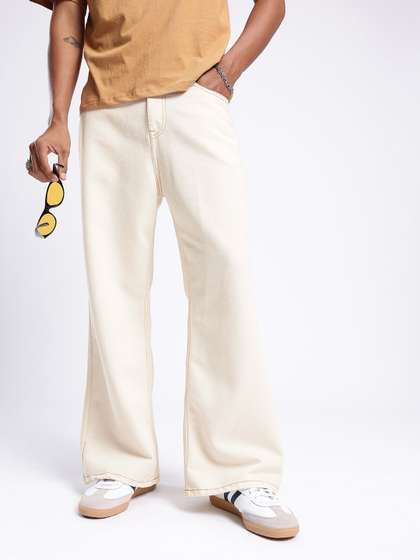 glitchez Men Loose
                      Bootcut Fit Jeans