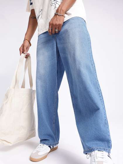 glitchez Men 90'S
                        Loose Baggy Fit Jeans