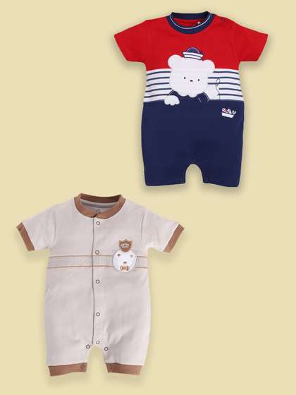 BABY GO Boys
                              Printed T-shirt with Shorts