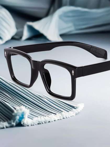 DEXENT COLLECTION Boys
                    Square Sunglasses with UV Protected Lens 5632 Black
                    Clear