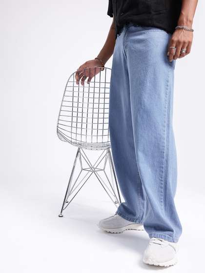 glitchez Men Baggy
                        Fit Jeans